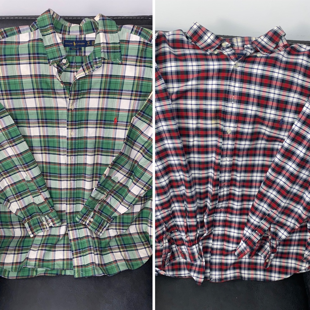 Bundle (2) Mens Big and Tall Ralph Lauren Polo Shirts